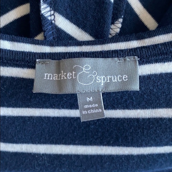 Market & Spruce Chevron Stripe Jersey Dress - Picture 6 of 8